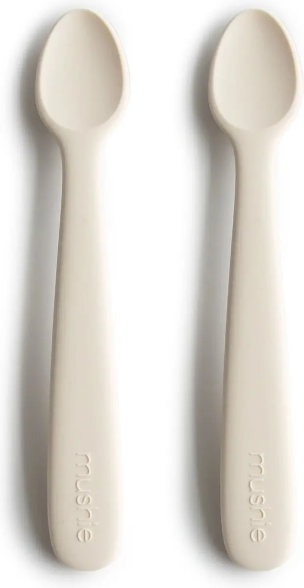 Mushie Kinderbestek Set Lepels - Ivory