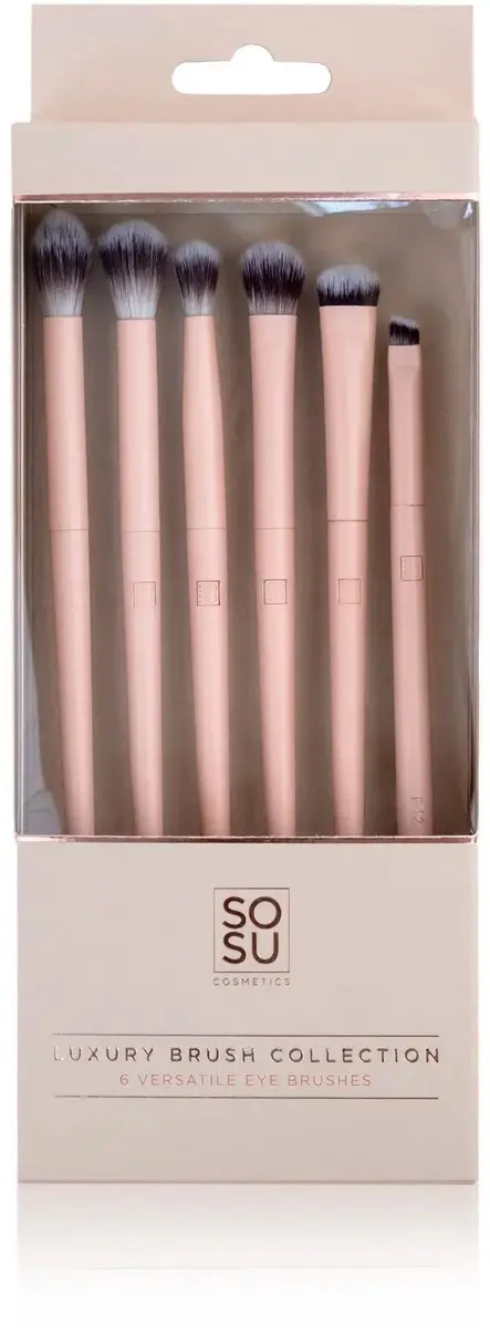 Sosu Luxury Eye Brush Collection 6 Stuks - Nude