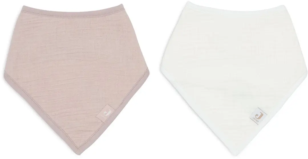 Jollein Baby Slab Bandana Hydrofiel - 2 Stuks - Wild Rose/Oatmeal