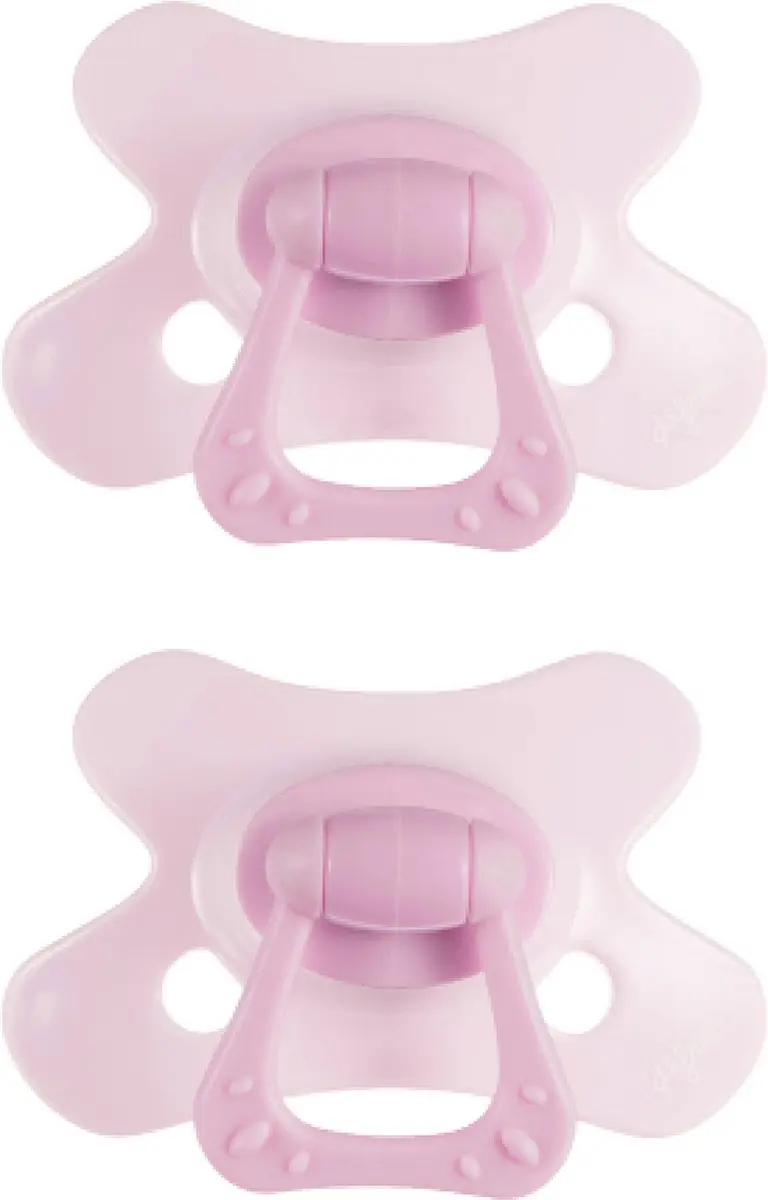 Difrax Dental Fopspeen 12-18 Maanden - Lichtroze - 2 Stuks