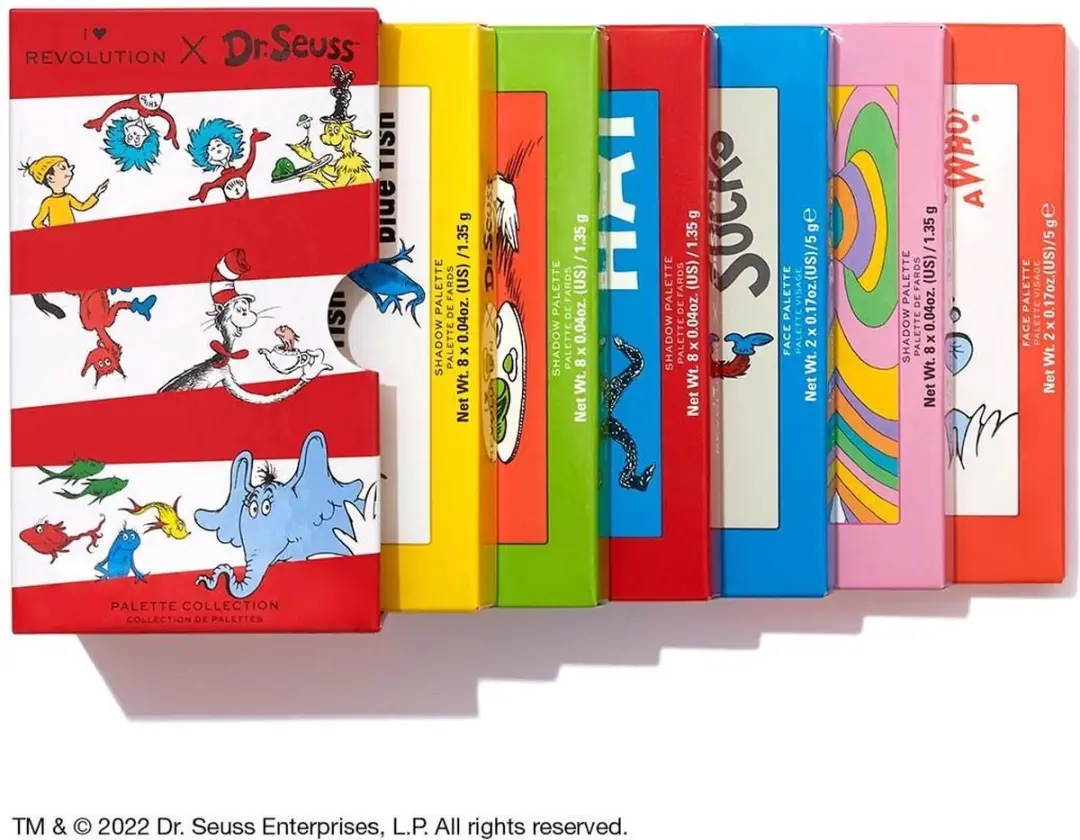 Makeup Revolution I Heart Revolution x Dr. Seuss Palette Collection - 6 Palettes - 36 Oogschaduwkleuren