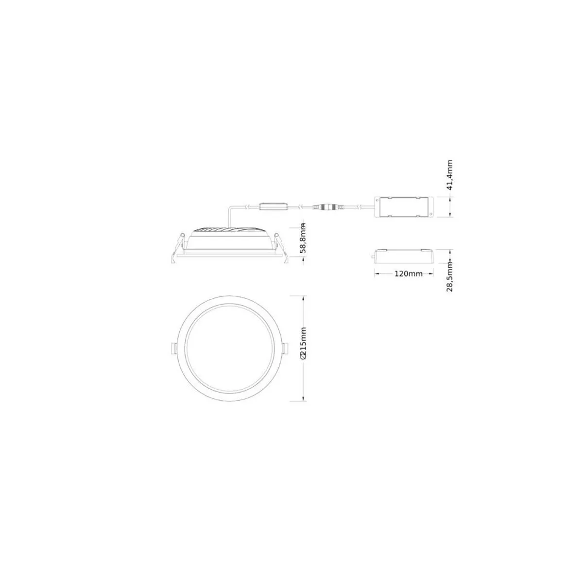 LEDVANCE LED Downlight Comfort Opaal Wit 30W - 3600lm - 200mm
