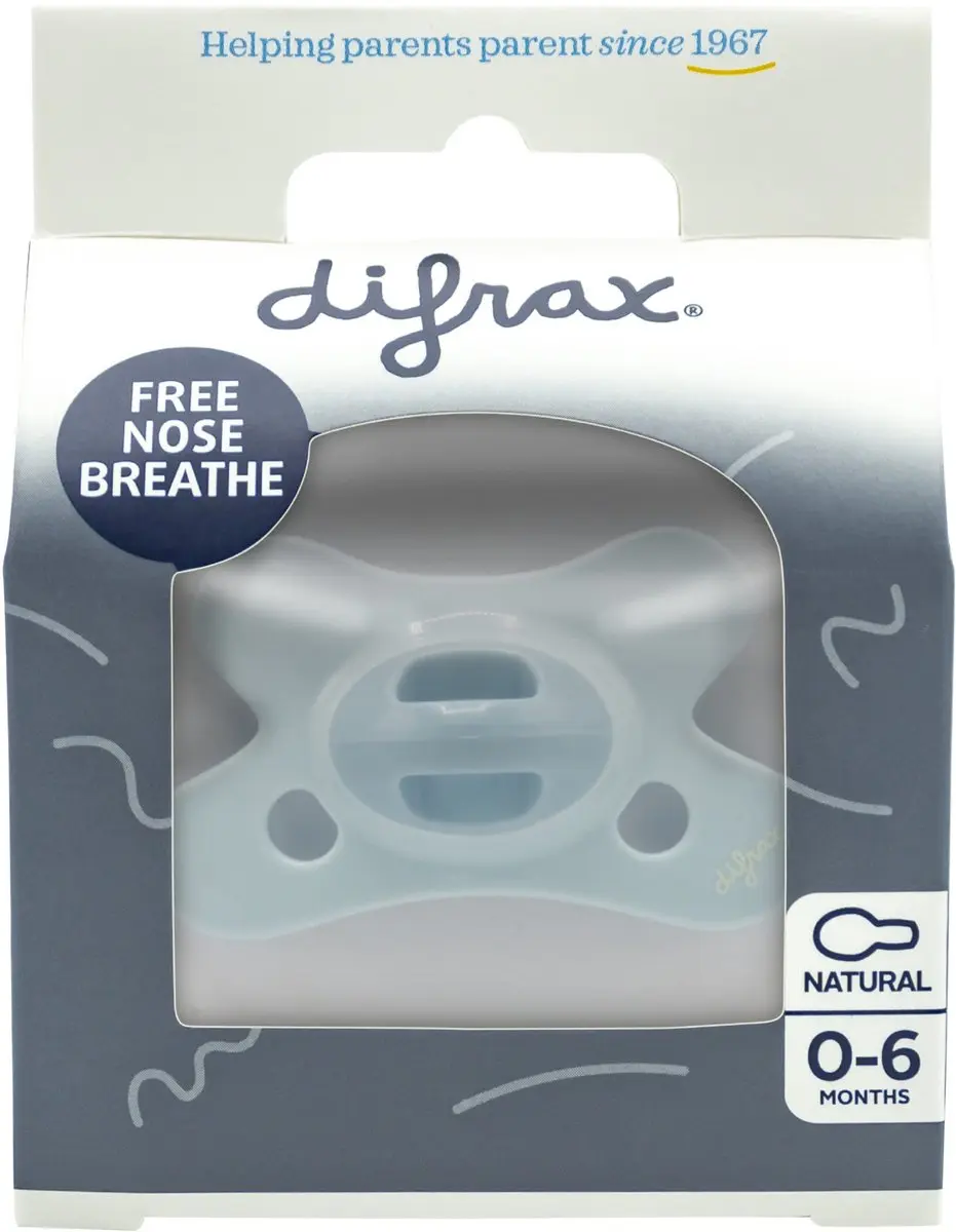 Difrax Fopspeen Uni Edelsteen Blue Topaz 0-6mnd