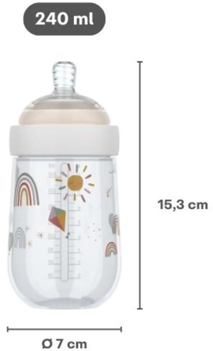 Mepal Mio Babyfles 240ml - 2 Stuks Forest Friends
