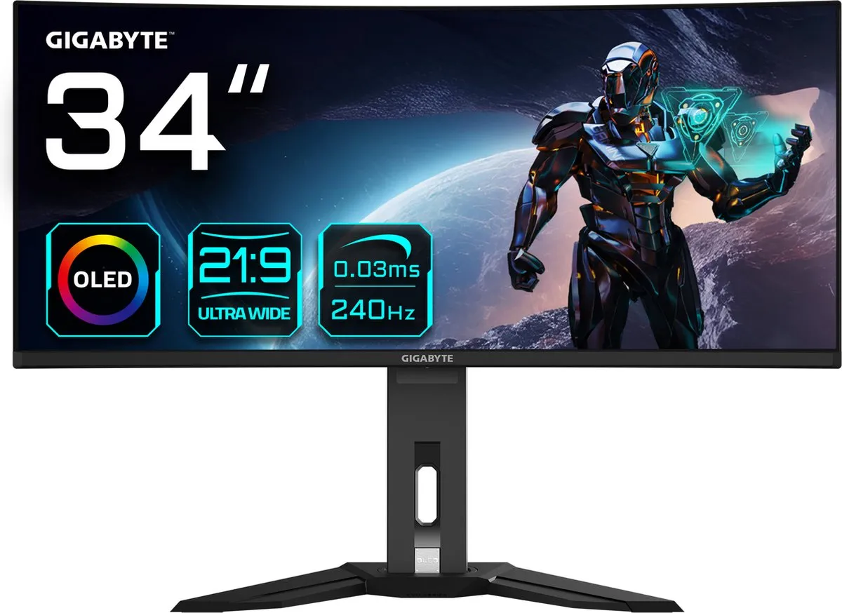 Gigabyte MO34WQC2 OLED Gaming Monitor 34" - 240Hz - Curved