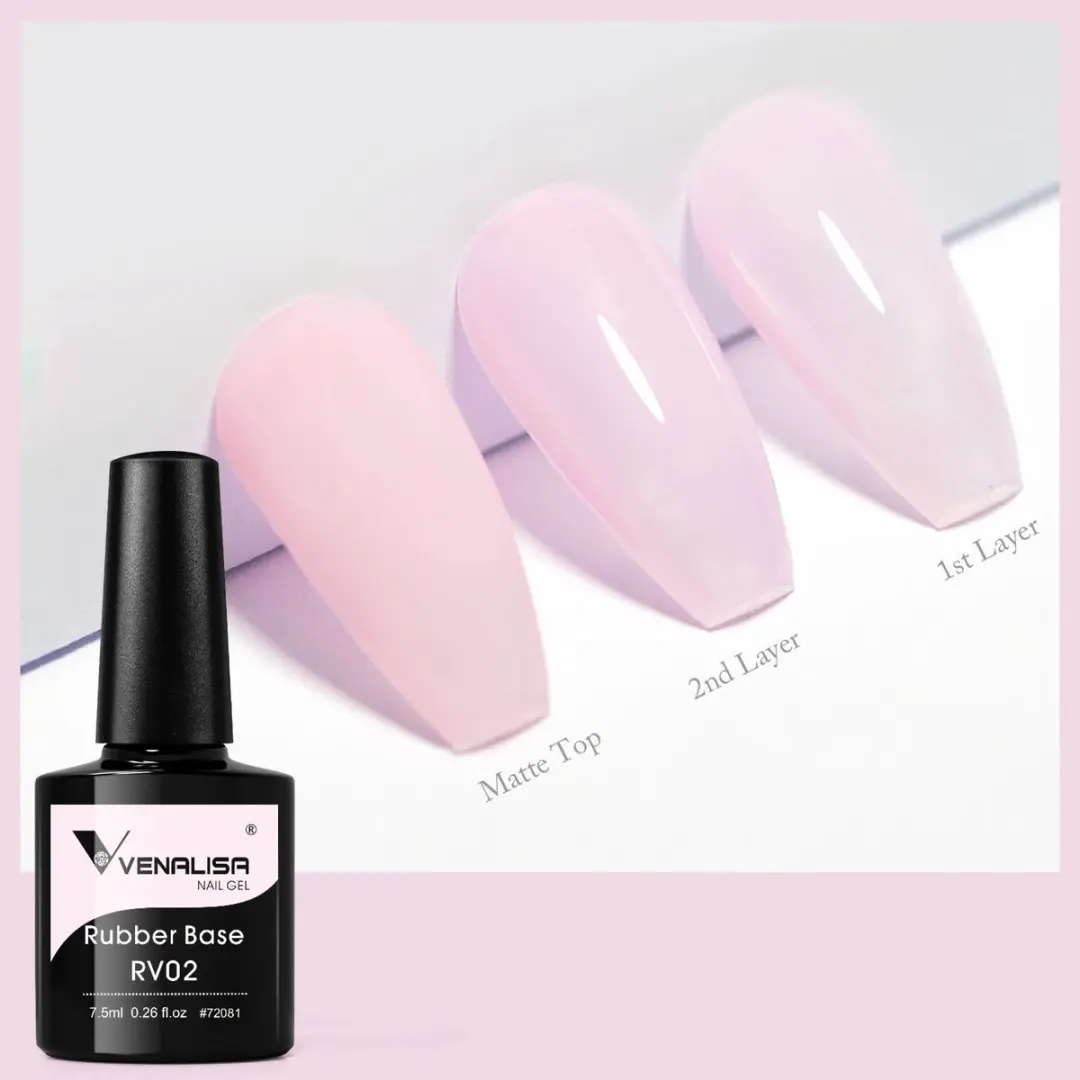 Venalisa Rubber Base UV Gellak Pale Pink 7.5ml