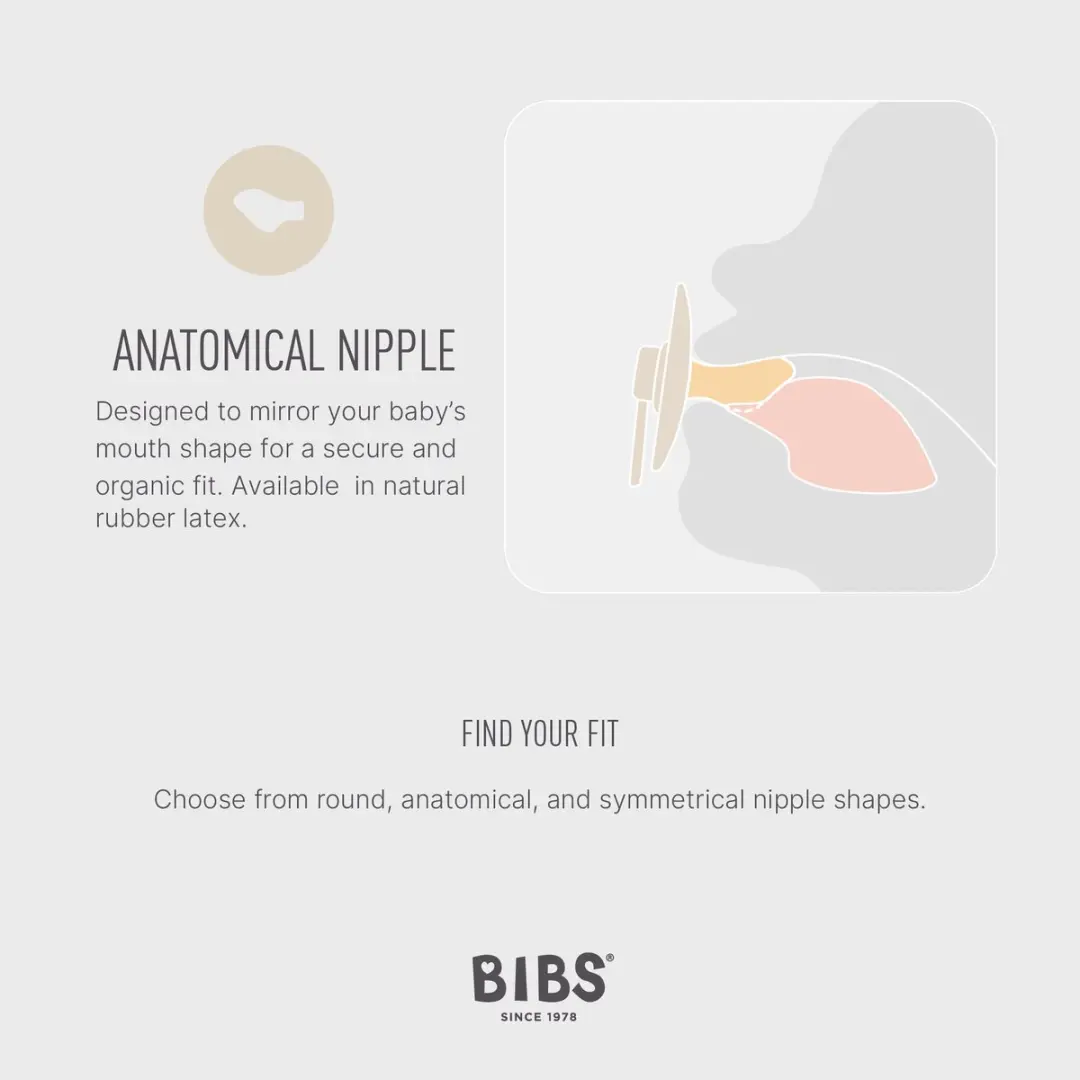BIBS Colour Anatomische Speen Maat 2 - 2 Stuks - Woodchuck/Blush