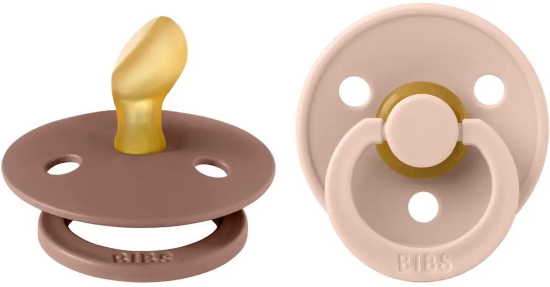 BIBS Colour Anatomische Speen Maat 2 - 2 Stuks - Woodchuck/Blush
