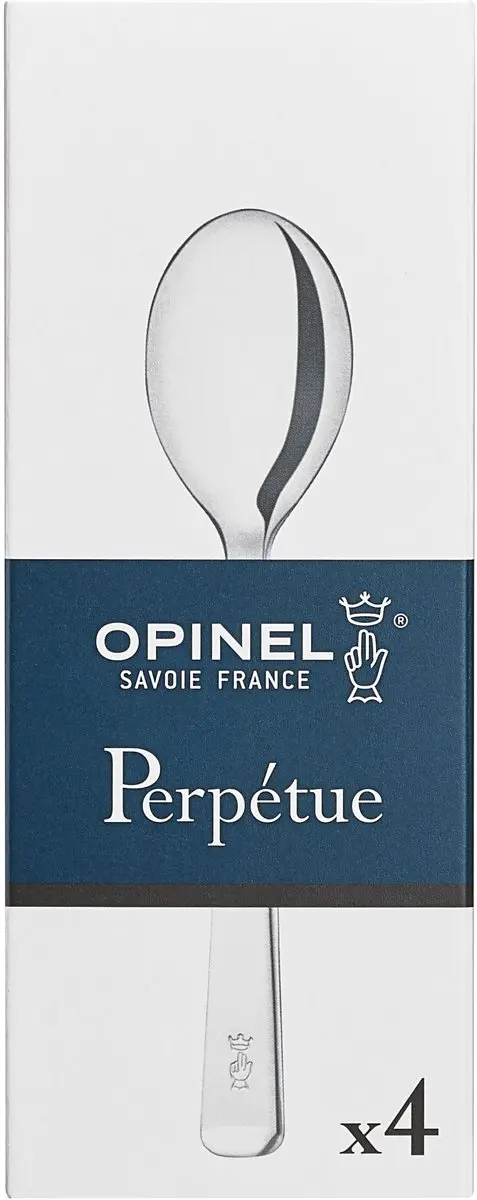 Opinel Perpétue Koffielepelset 4-delig - RVS - Zilver