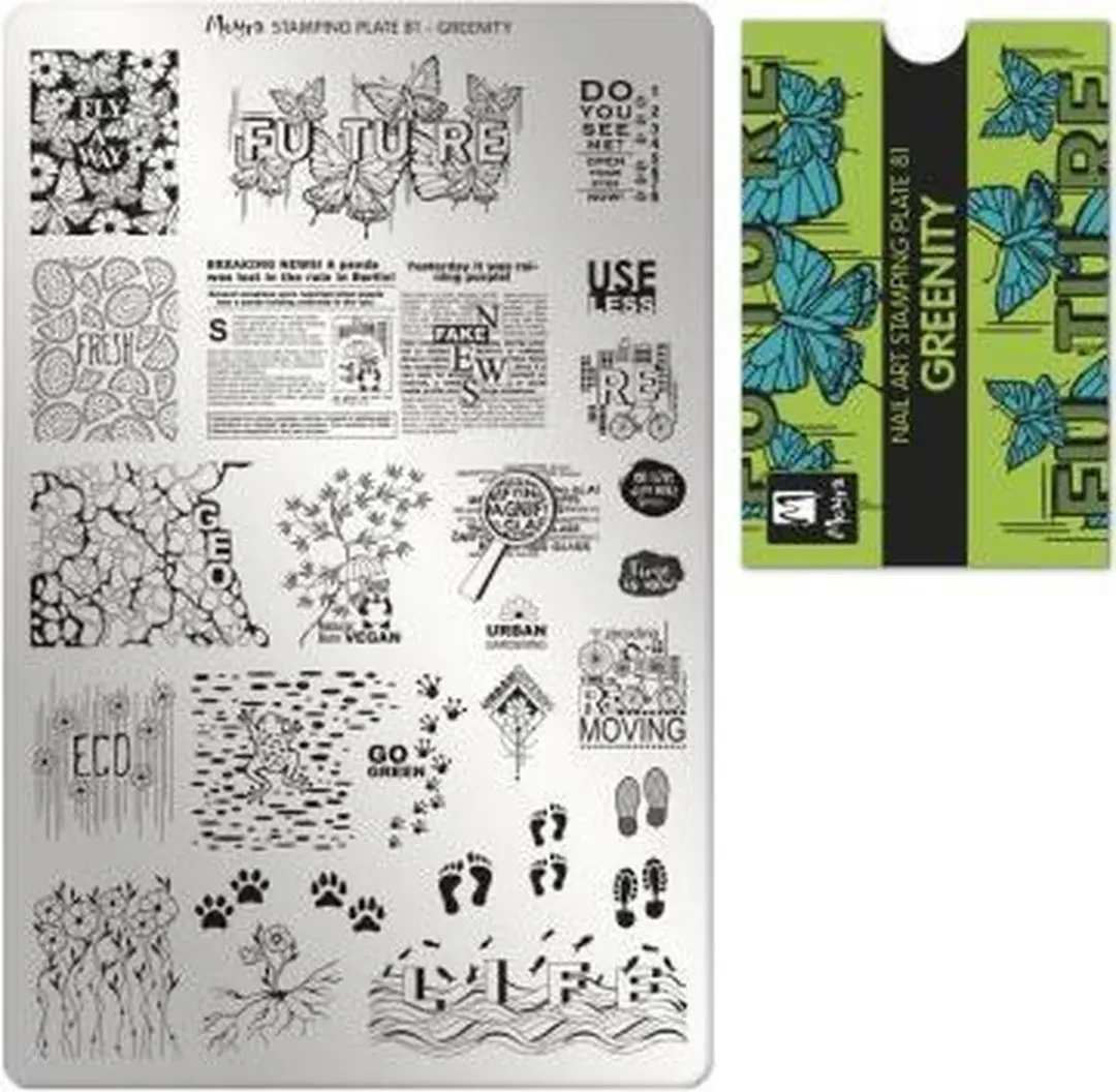 Moyra Nail Art Stamping Plate 81