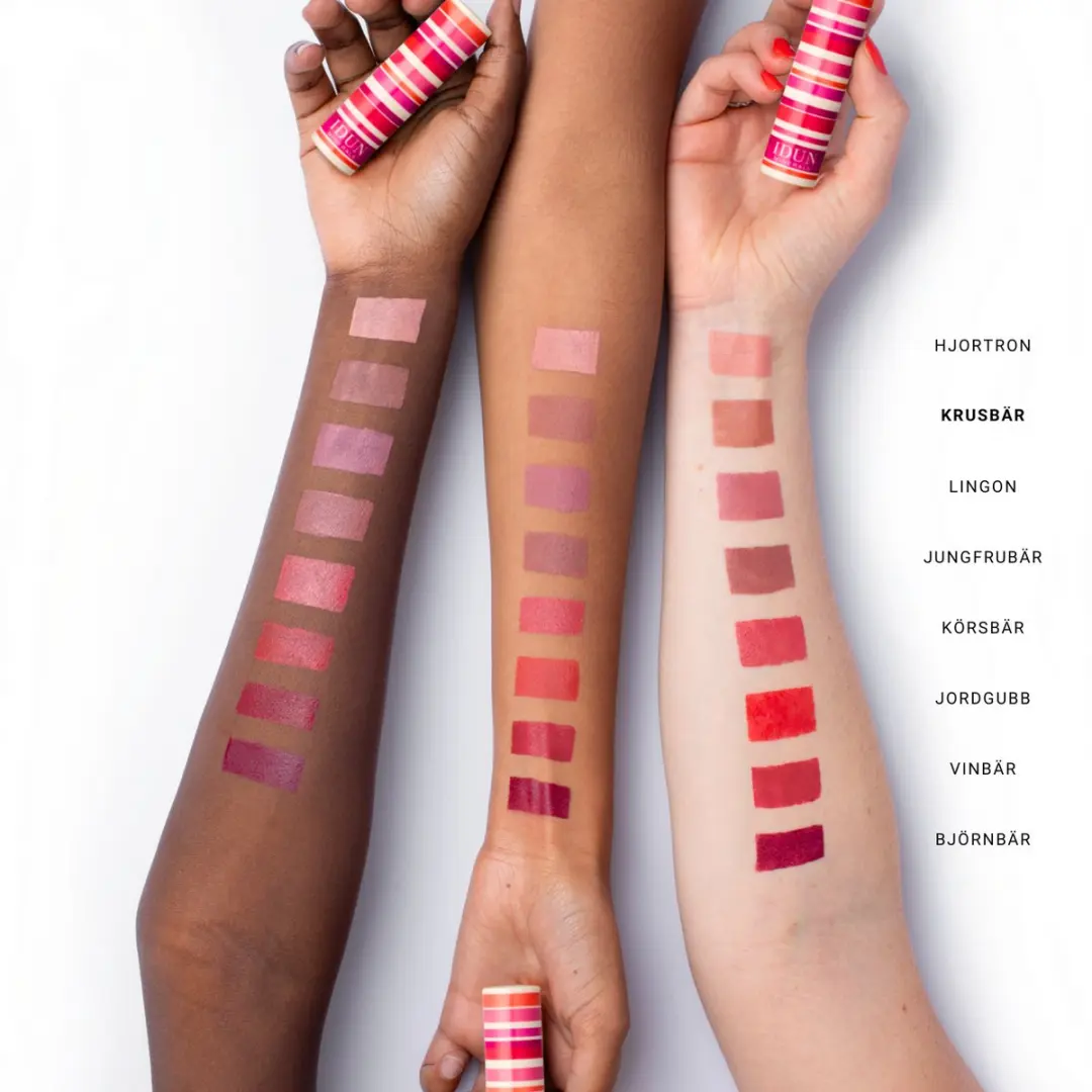 Idun Minerals Lipstick Matt Krusbär - Rood 4g