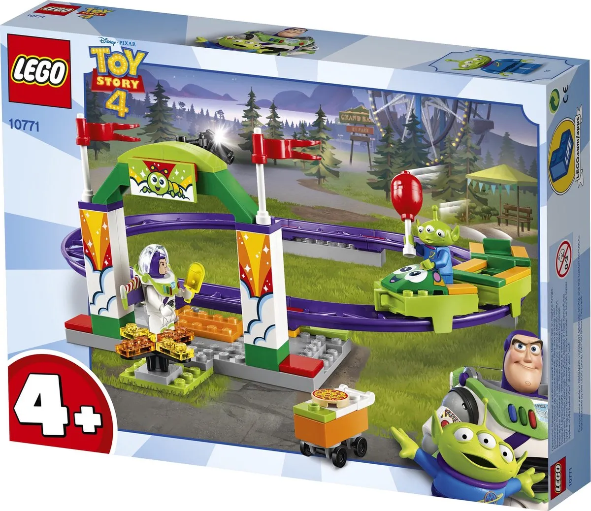 LEGO 4+ Toy Story Kermis Achtbaan 10771 - 98 Stukken