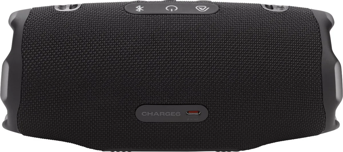 JBL Charge 6 - Draadloze Bluetooth Speaker met Afneembare Draagriem - Portable Muziek Box - 28 uur - Waterdicht - IP68 - Zwart