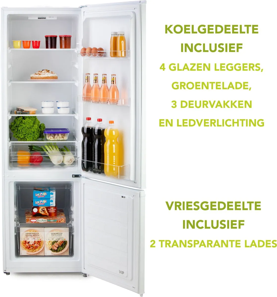 Domo DO91335C Koelvriescombinatie 262L - Wit - afbeelding 3 van 6