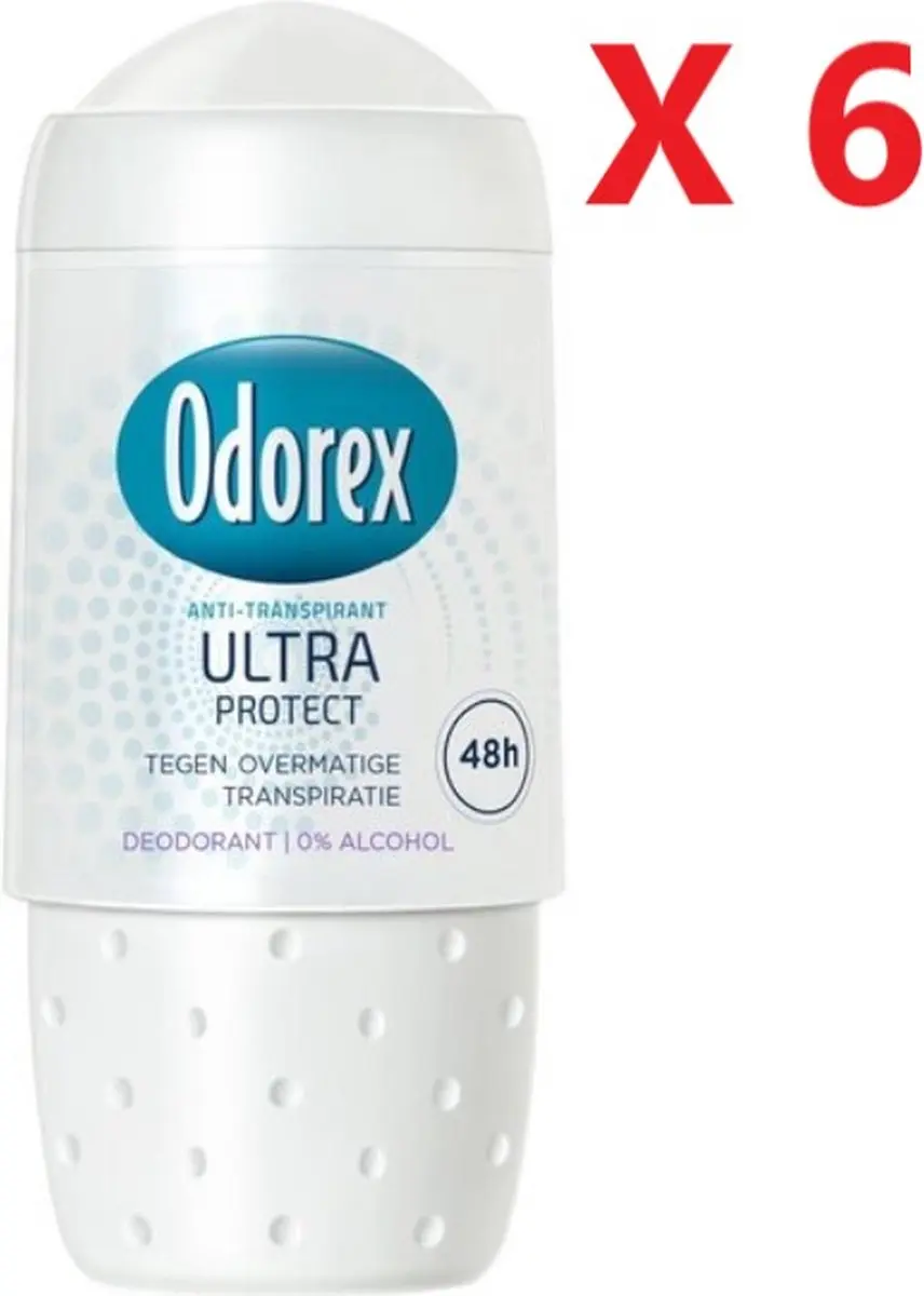 Odorex Deo Roll-on Ultra Protect 50ml - 6 Stuks