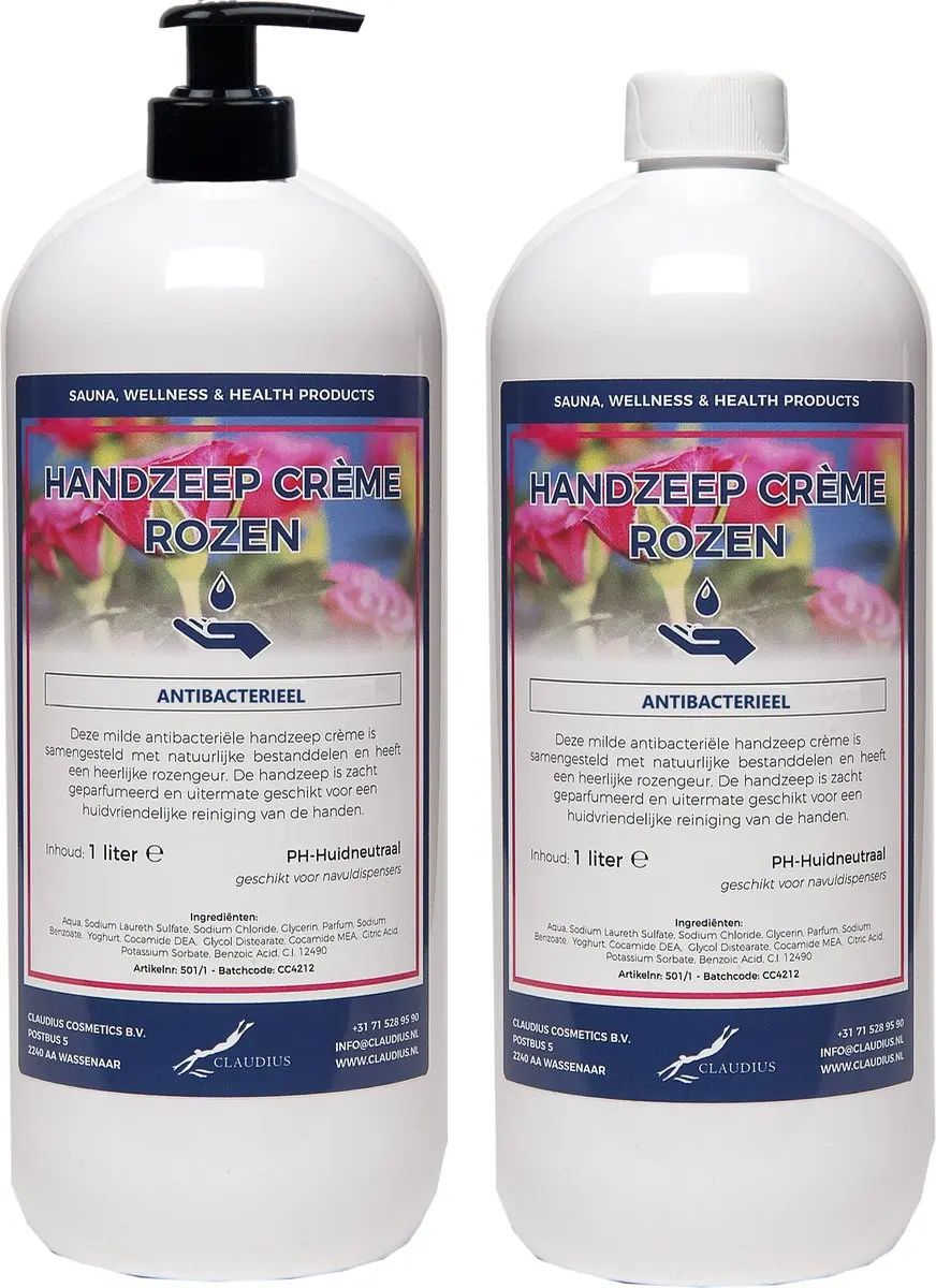 Splashbox Cosmetics Handzeep Rozen 1L - 2 Stuks