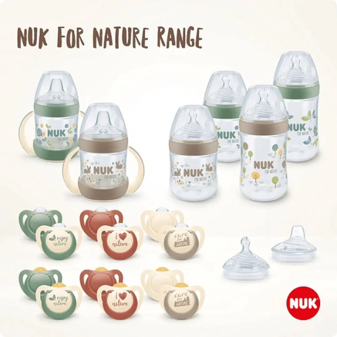 NUK For Nature Vervangende Drinkzuiger - 2 Stuks M - Transparant