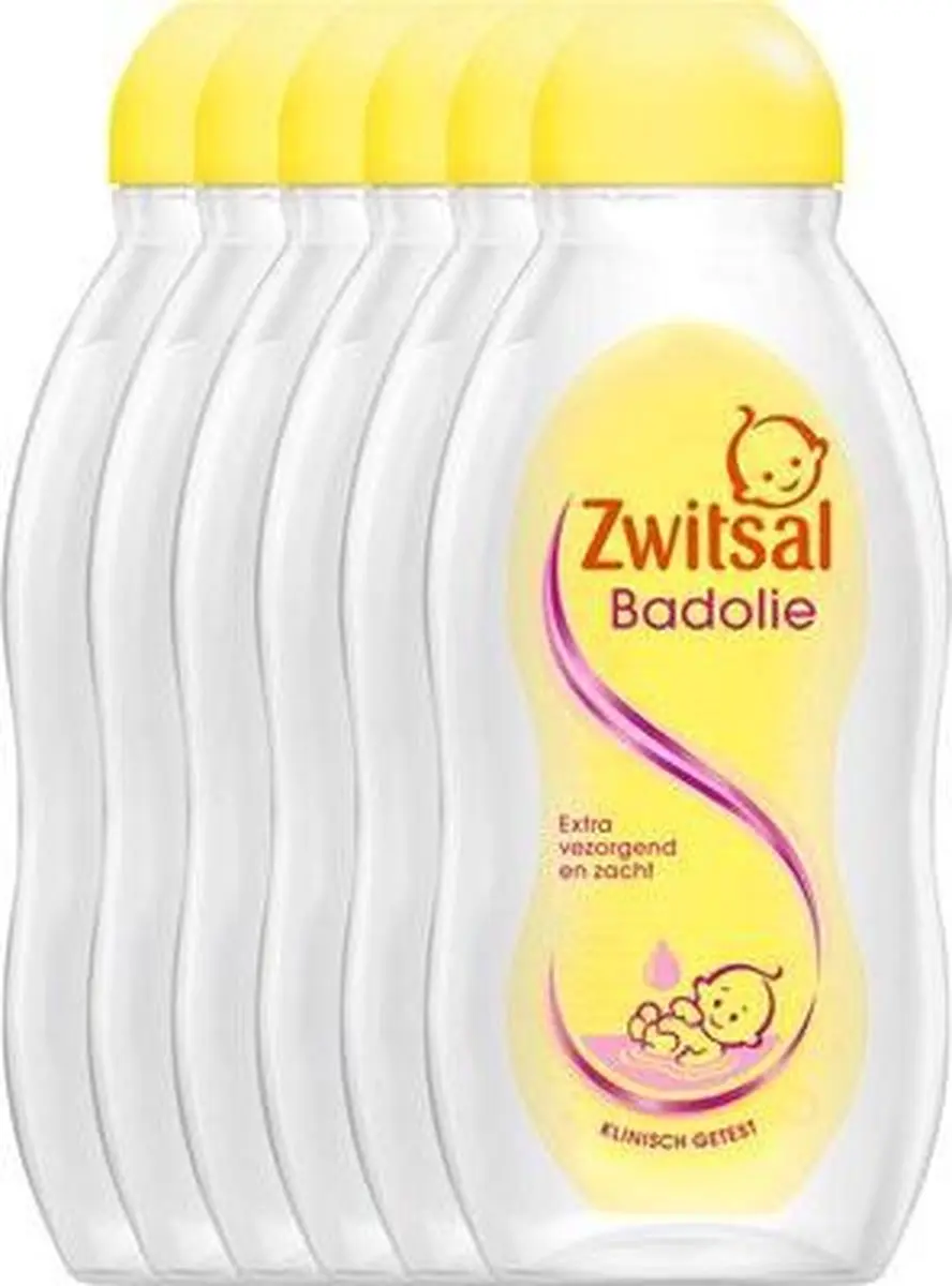 Zwitsal Baby Badolie 200ml - 6 Stuks