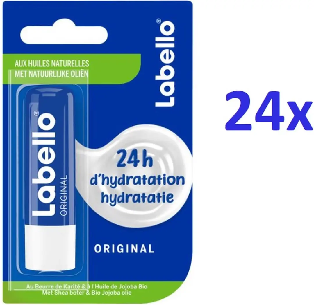 Labello Classic Care Lippenbalsem Original - 24 Stuks