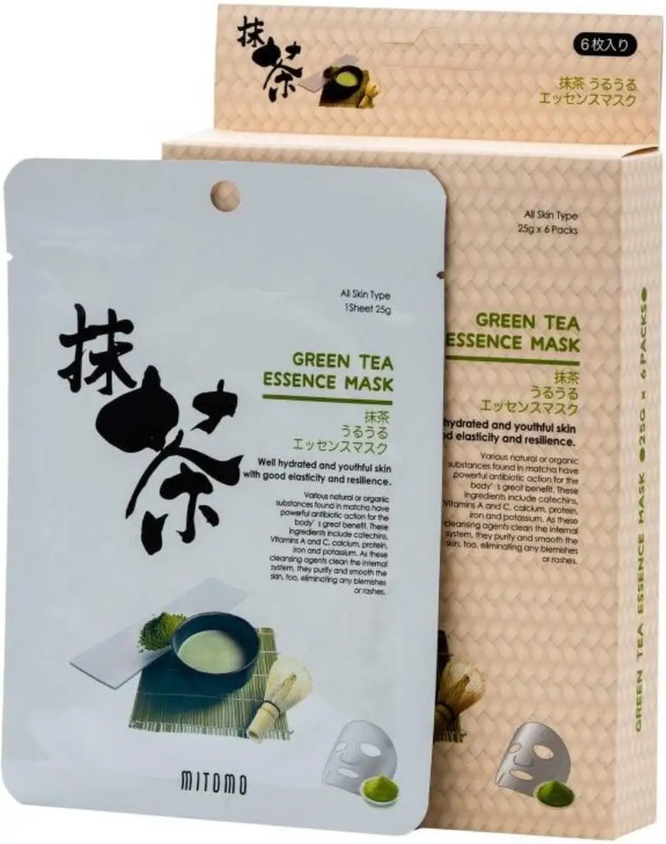 Mitomo Groene Thee Gezichtsmasker 25g