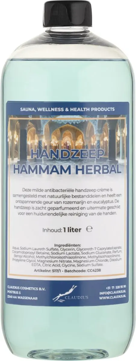 Splashbox Cosmetics Hammam Herbal Handzeep 1L