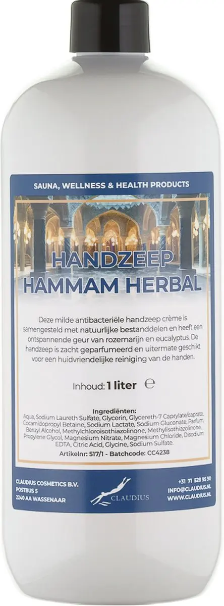 Splashbox Cosmetics Hammam Herbal Handzeep 1L