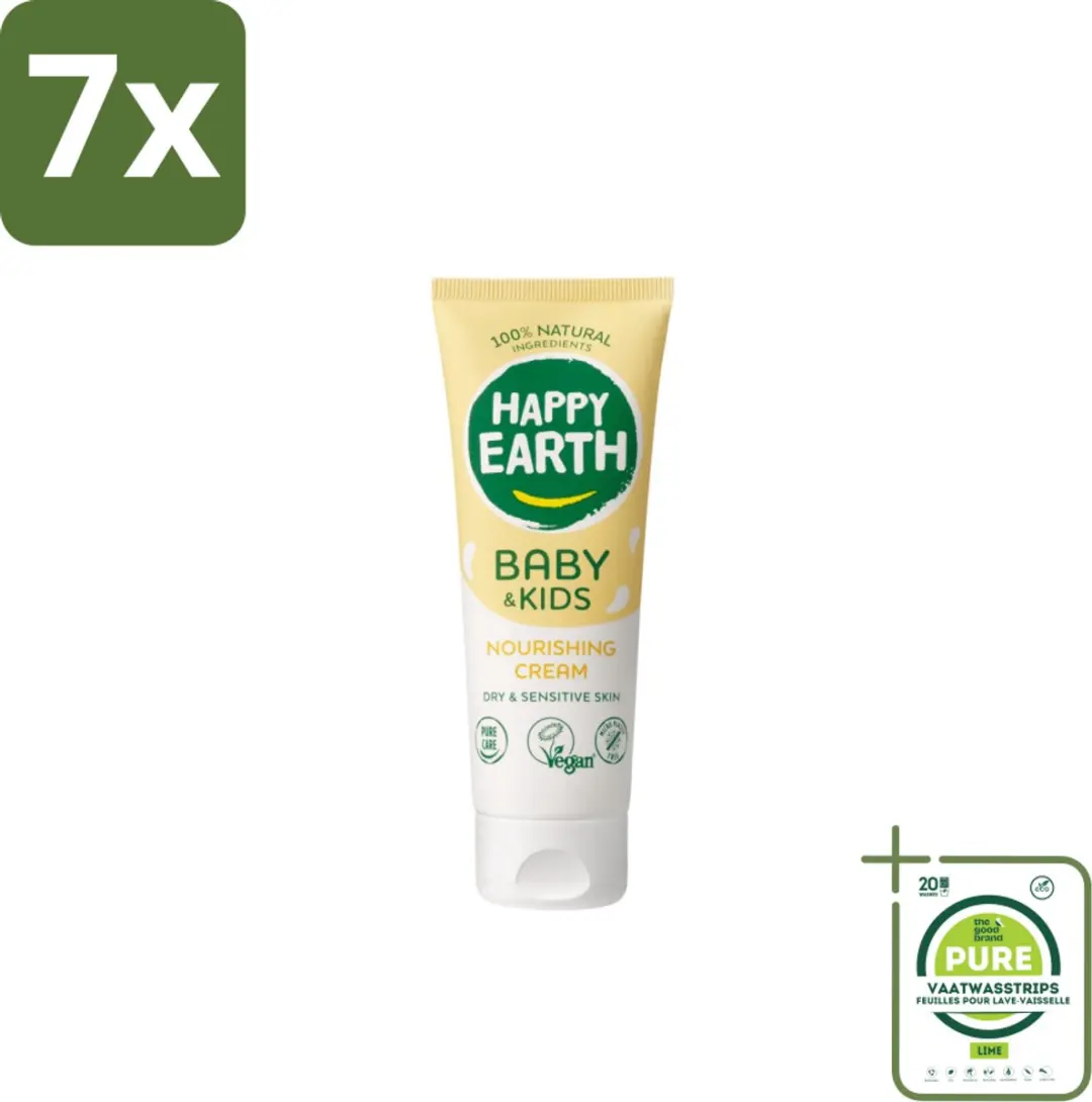Happy Earth Nourishing Cream 75ml - 7 Stuks