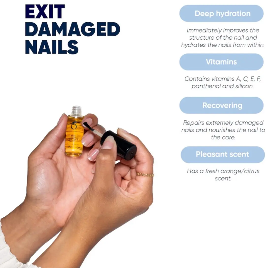 Herome Exit Damaged Nails Nagelolie 7ml - 2 Stuks
