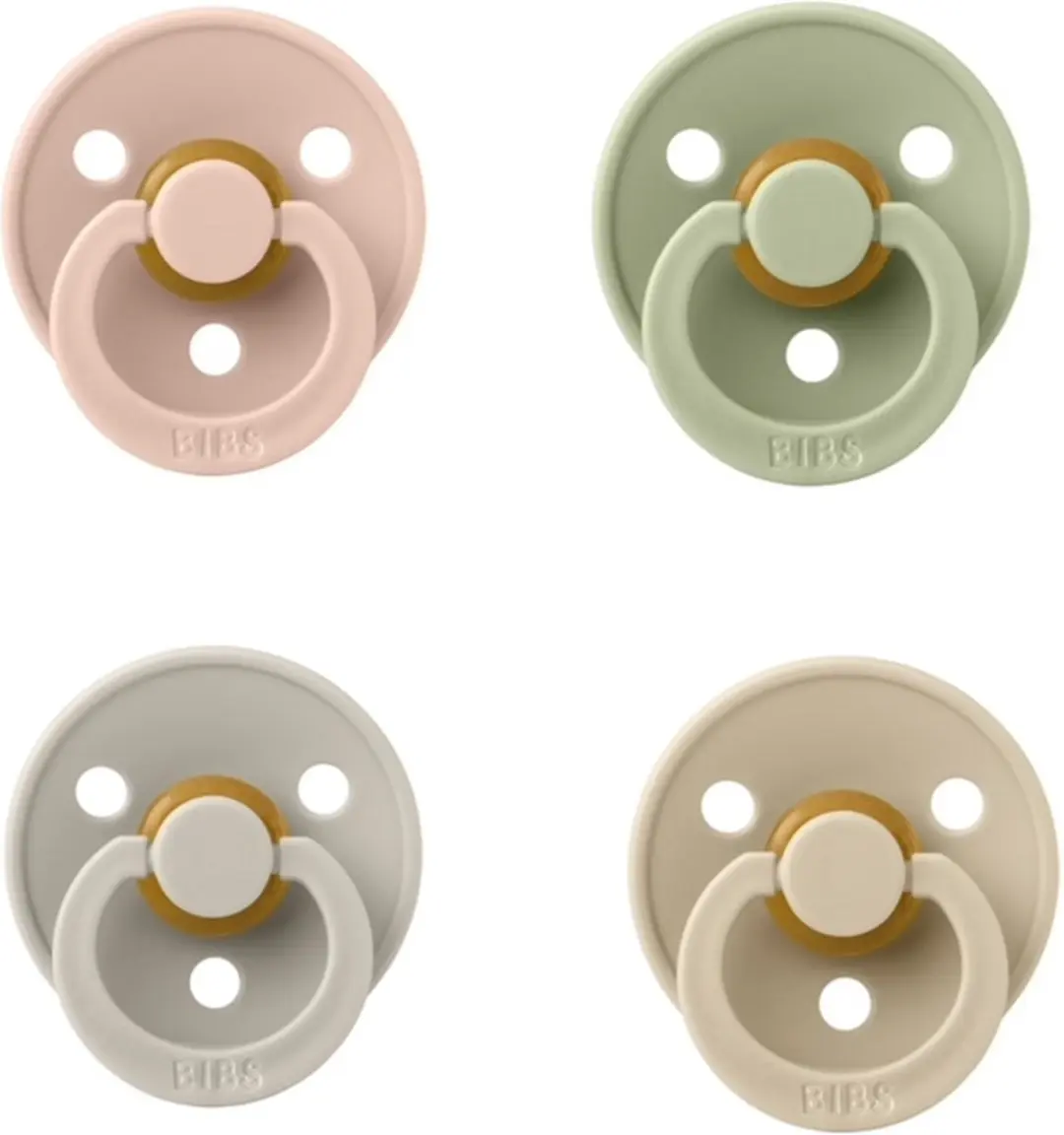 BIBS Fopspeen Set 4 Stuks