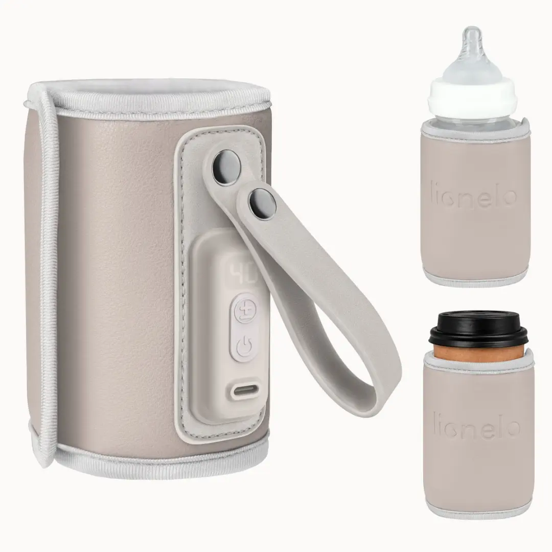 Lionelo Thermup Go Flessenwarmer - USB-C - 5 standen 38-50°C - Zilver