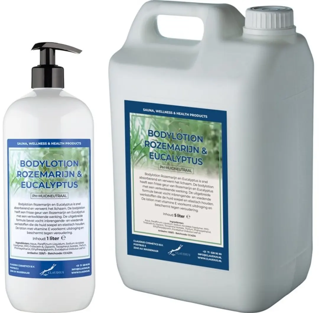 Splashbox Cosmetics Rozemarijn & Eucalyptus Bodylotion 6L