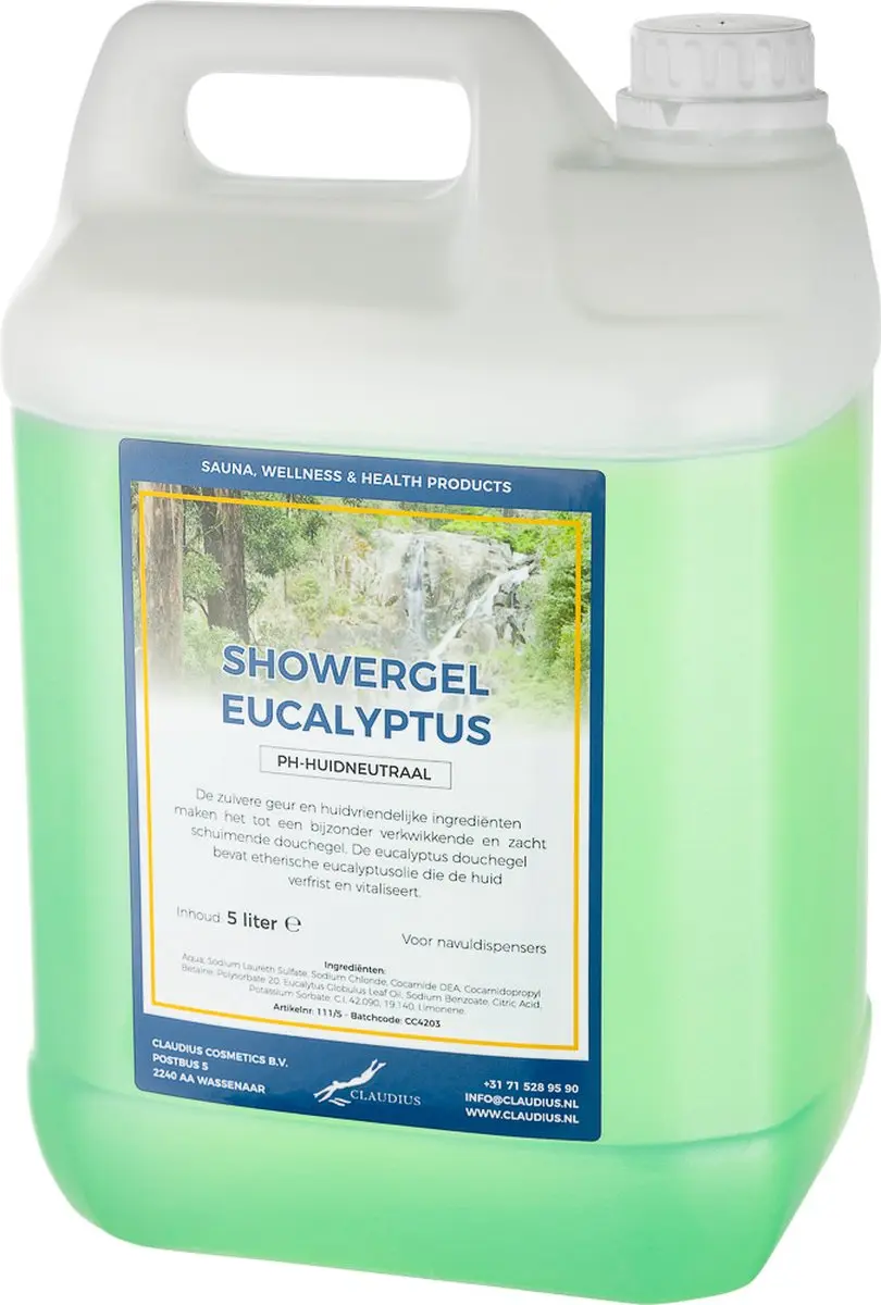 Splashbox Cosmetics Douchegel Eucalyptus 5L Navulling