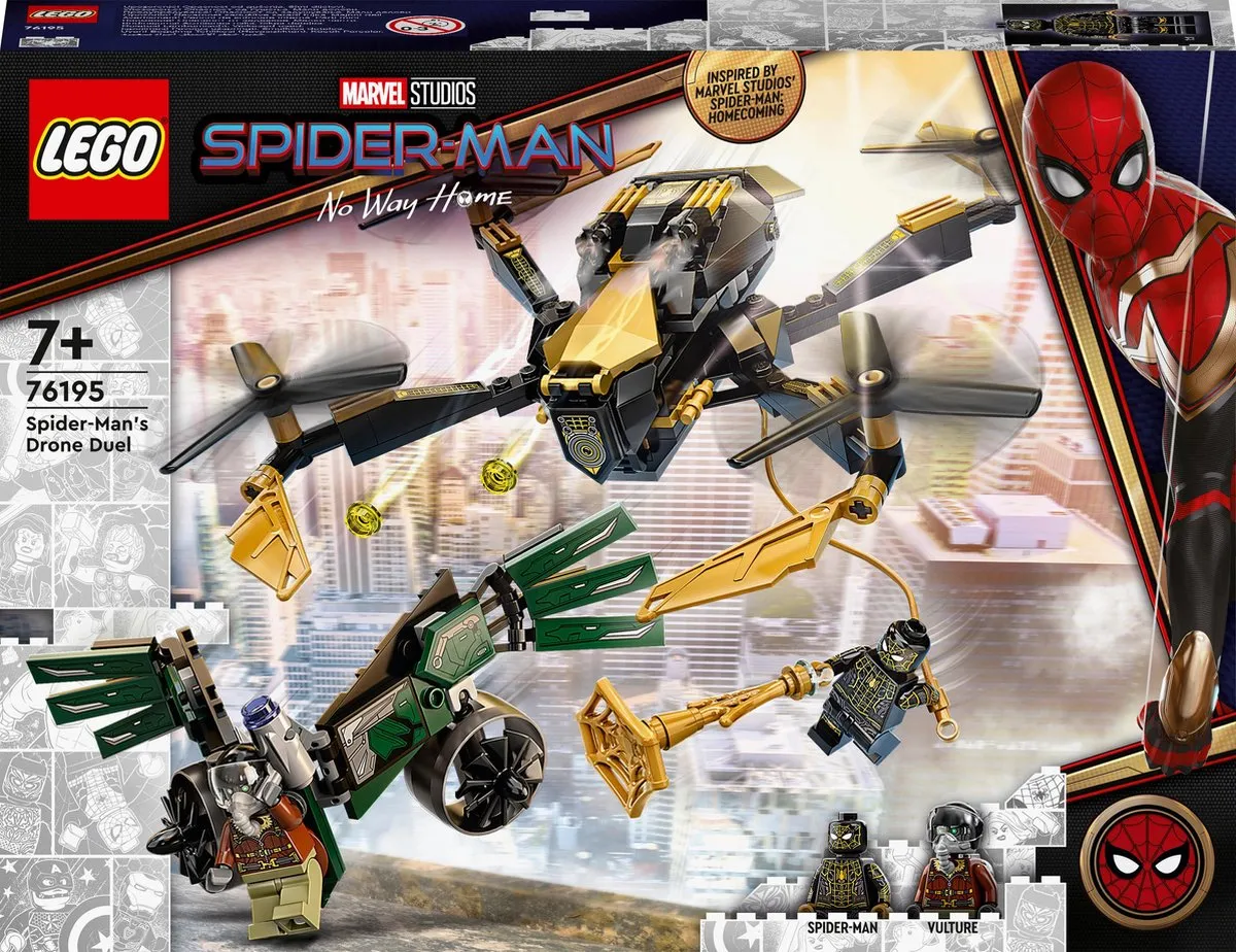 LEGO Marvel Spiderman's Drone Duel 76195