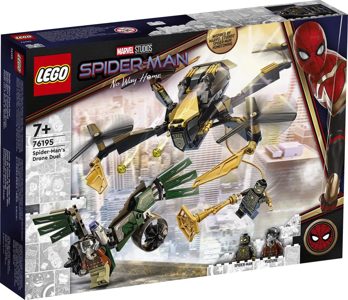 LEGO Marvel Spiderman's Drone Duel 76195 - 198 Stukken