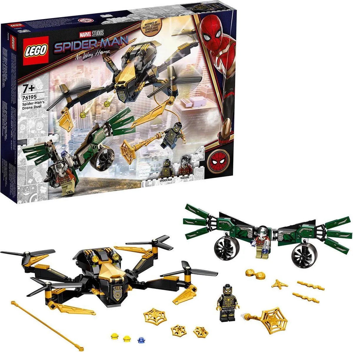 LEGO Marvel Spiderman's Drone Duel 76195 - 198 Stukken