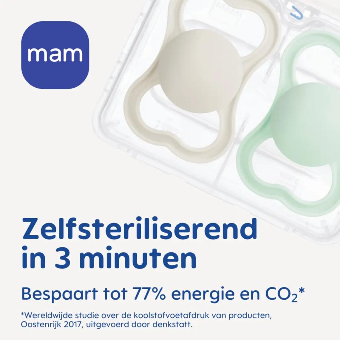 MAM Supreme Fopspeen 6-18mnd - Blauw - 2 Stuks