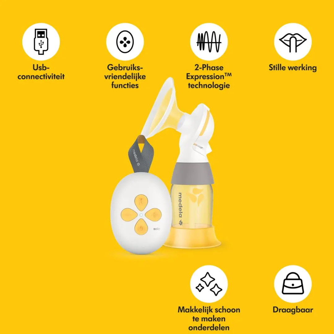Medela Solo Borstkolf - Compact - Oplaadbaar - USB
