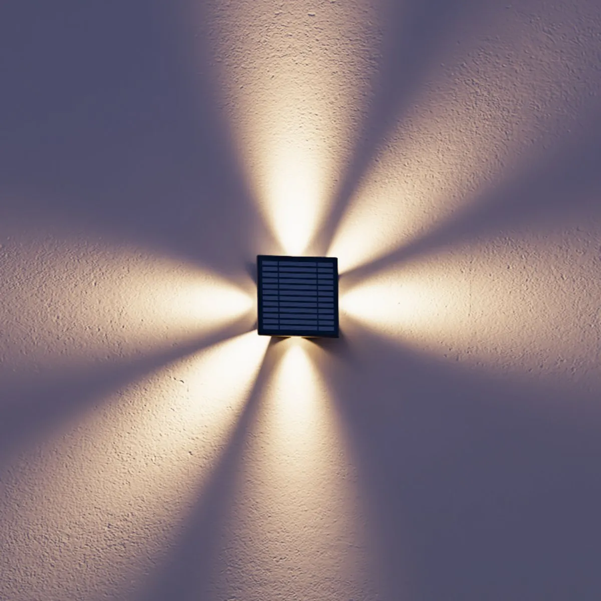 Calex Altamura Solar Wandlamp Zwart