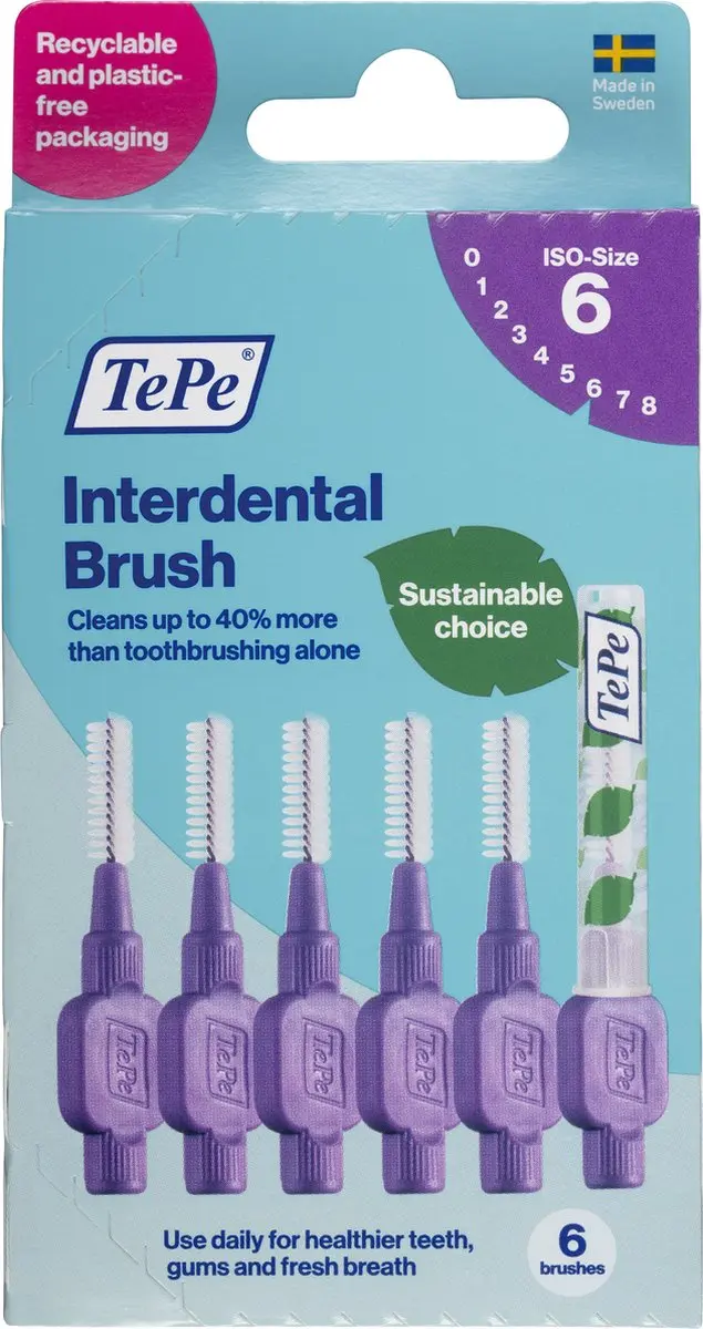 TePe Interdentale Ragers Paars ISO 6 - 1,1mm - 6 Stuks