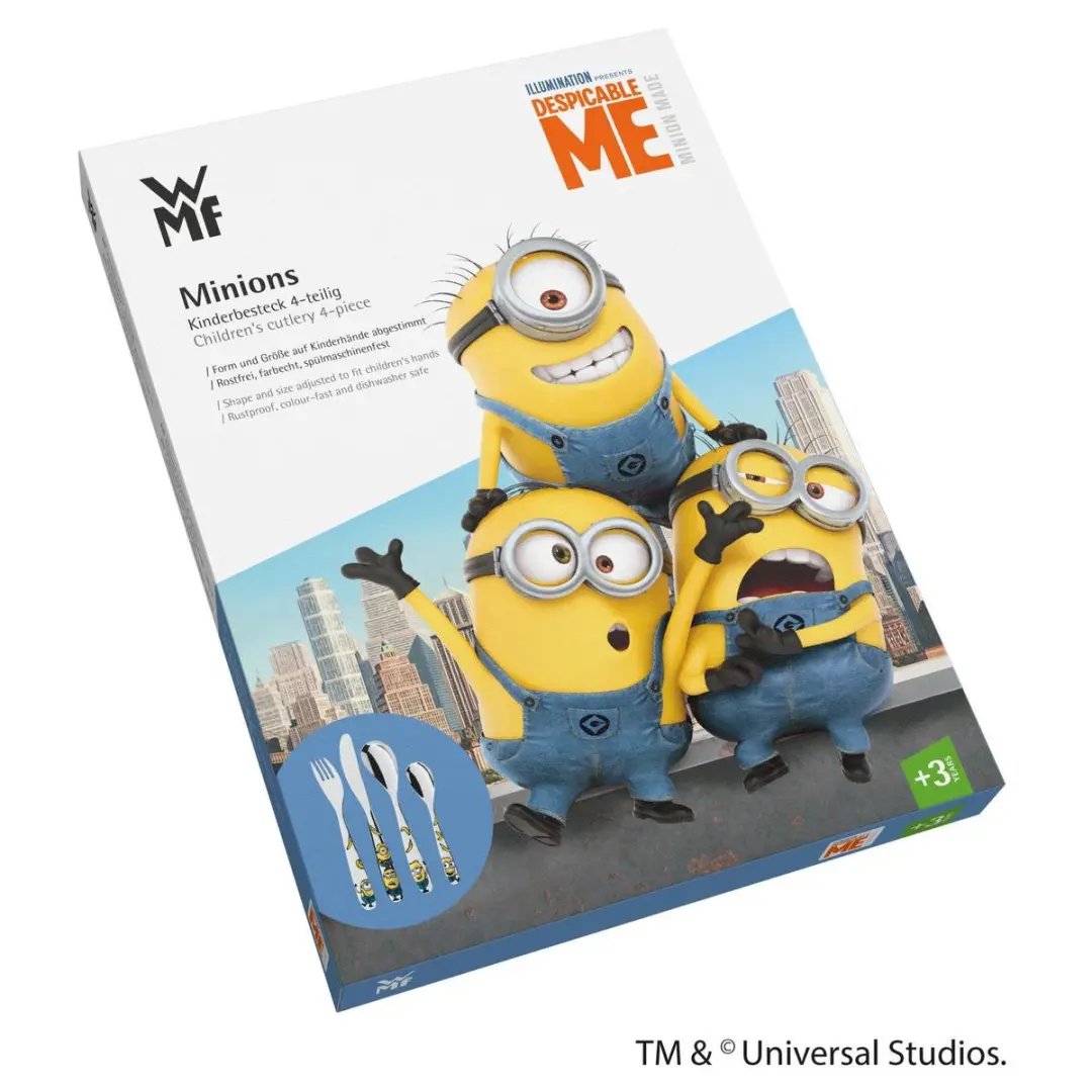 WMF Kids Minions Kinderbestekset 4-delig - RVS
