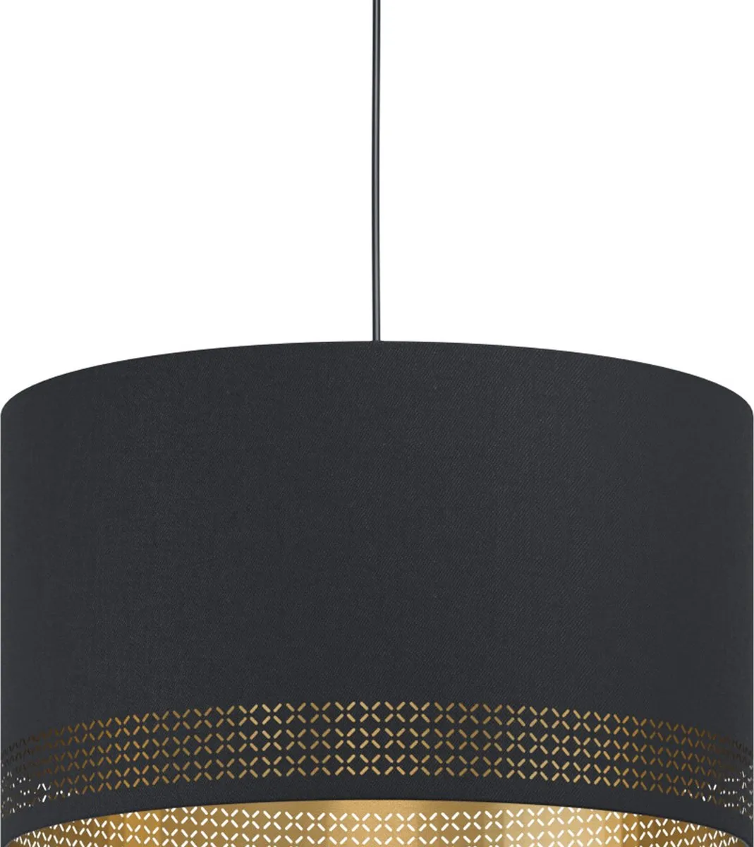 Eglo Esteperra Hanglamp E27 - Ø38cm - Zwart/Goud