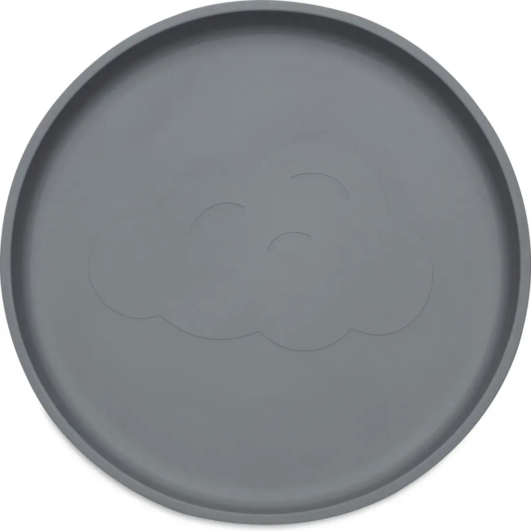 Jollein Siliconen Bordje Storm Grey - Baby 6-18 maanden
