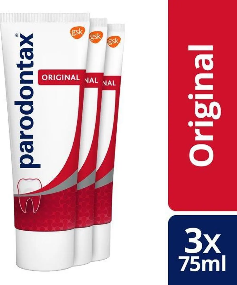 Parodontax Tandpasta Original 75ml - 3 Stuks