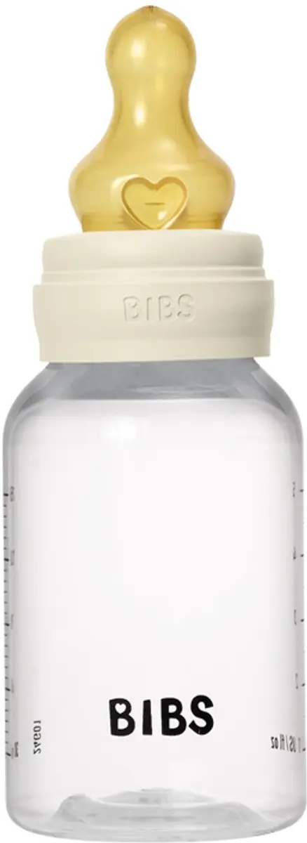 BIBS Fles Slow Flow 150ml - 6 Stuks - Latex - Ivory