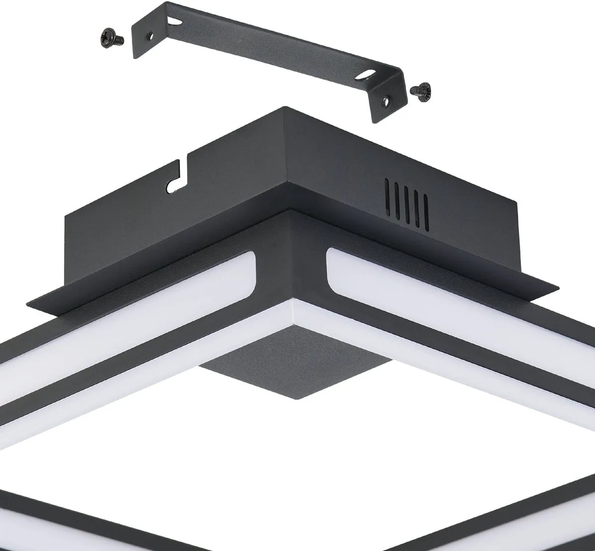 Eglo Altaflor Plafondlamp 12x LED 31.5cm - Zwart/Wit