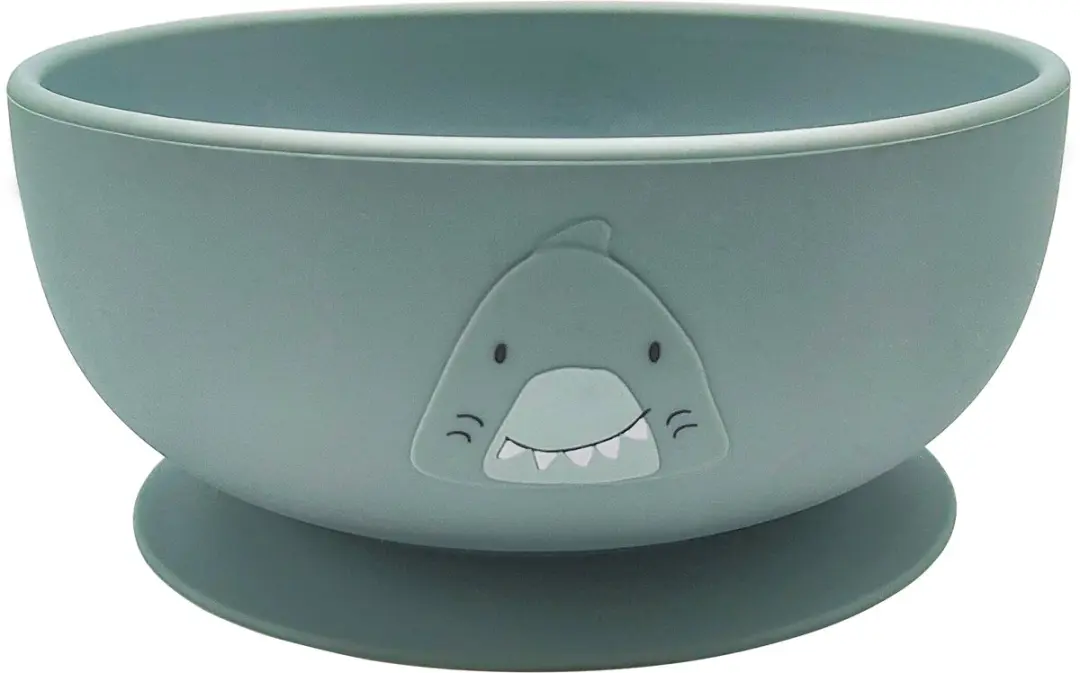 Trixie Mr Shark Kom met zuignap - Siliconen - Blauw