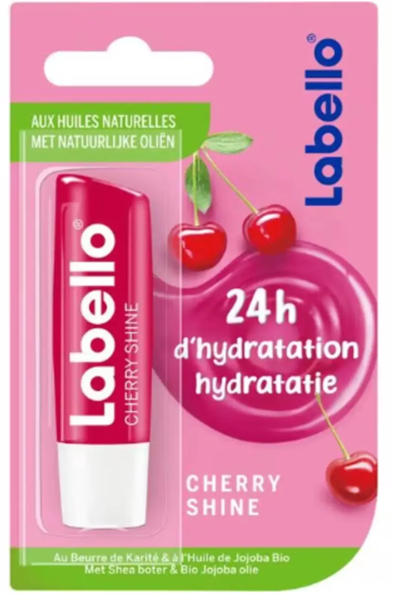 Labello Blister Cherry Shine Lippenbalsem 1g - Rood