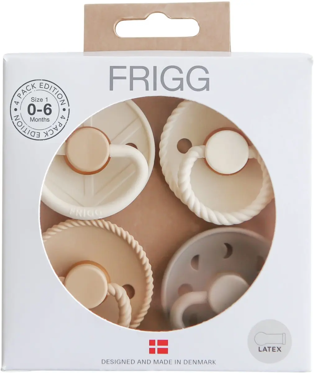 Mushie FRIGG Fopspenen - 4 Stuks - Multicolor