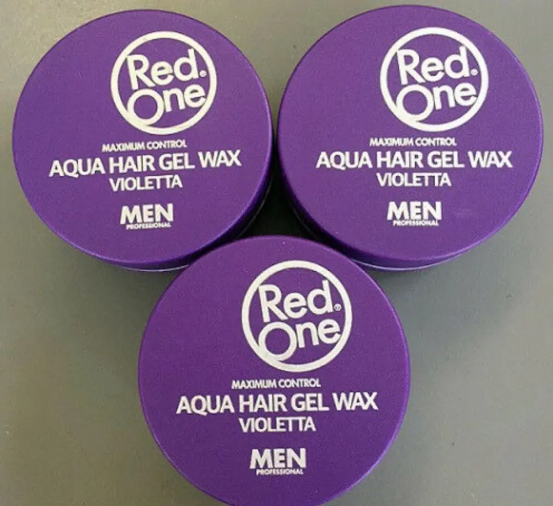 Red One Violetta Aqua Hair Gel Wax 150ml - 3 Stuks