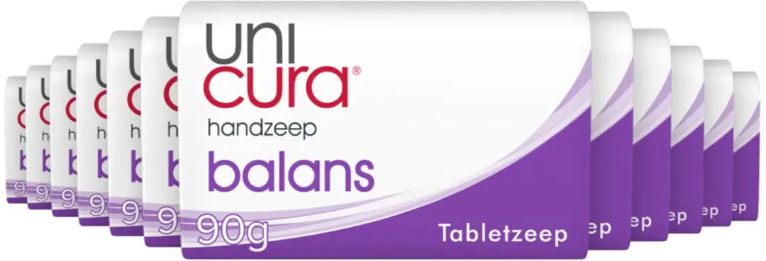 Unicura Antibacteriële Blokzeep Balance 12x180g